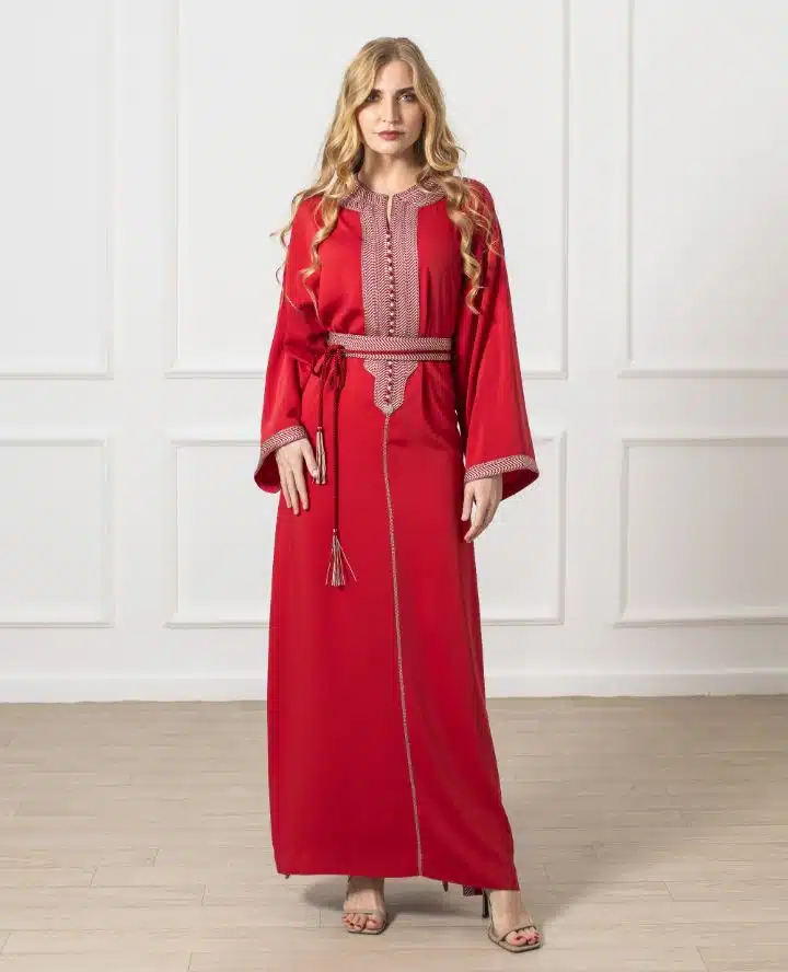 Caftan rouge mauve