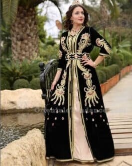 Caftan noir or